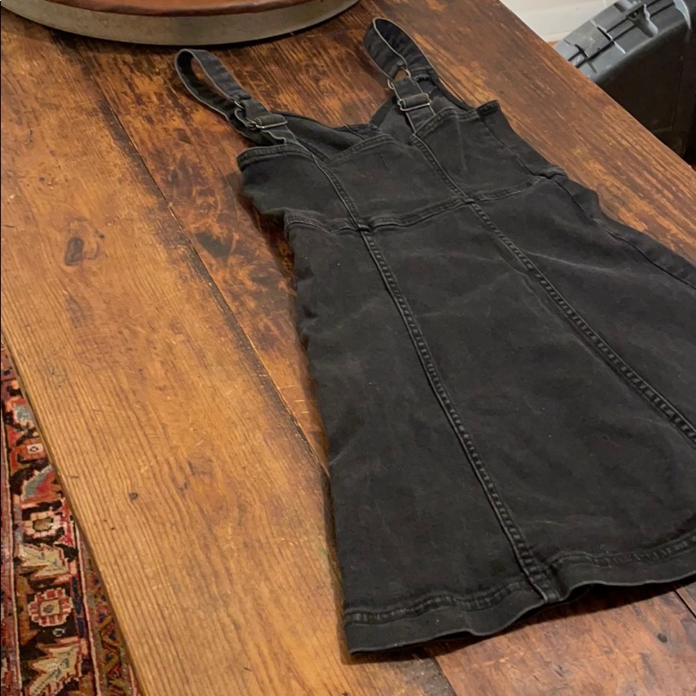 URBAN OUTFITTERS FADED BLACK DENIM MINI DRESS - Picture 12 of 14